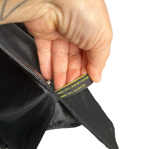 Harley Davidson Vintage Classic Leather Motorcycle Snap Jacket Women’s Medium - Picture 13 of 16